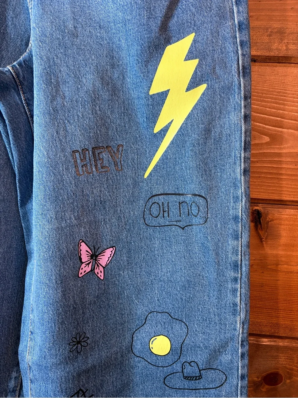 wild fable Blue Denim Wide-Leg Jeans Size 6 or 28x26 💕⚡️